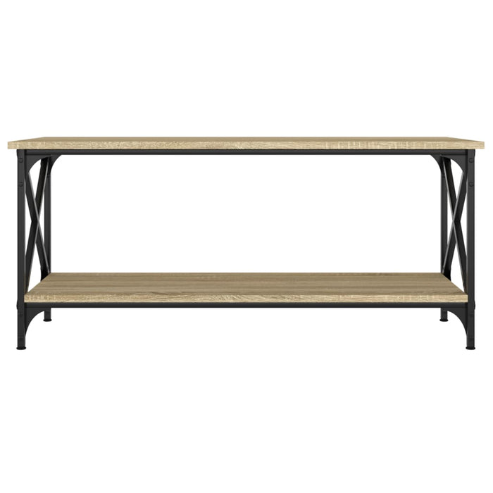 Măsuță cafea, stejar sonoma 100x45x45 cm lemn prelucrat și fier WALTI