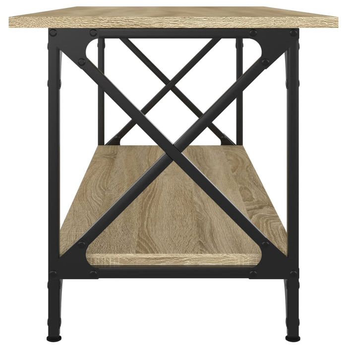 Măsuță cafea, stejar sonoma 100x45x45 cm lemn prelucrat și fier WALTI