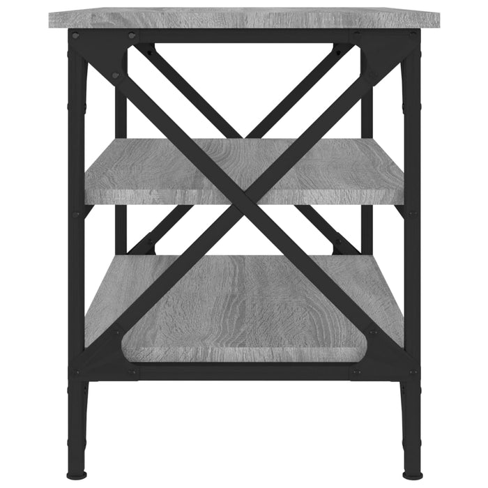 Măsuță laterală, gri sonoma, 55x38x45 cm, lemn prelucrat - WALTI WALTI