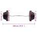 Set halteră ondulată cu greutăți, 60 kg - WALTI WALTI