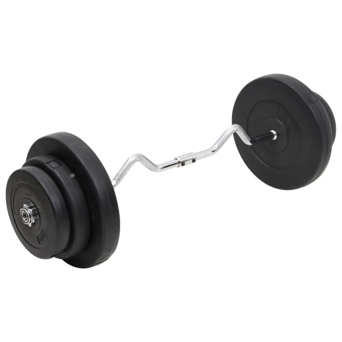 Set halteră ondulată cu greutăți, 60 kg WALTI