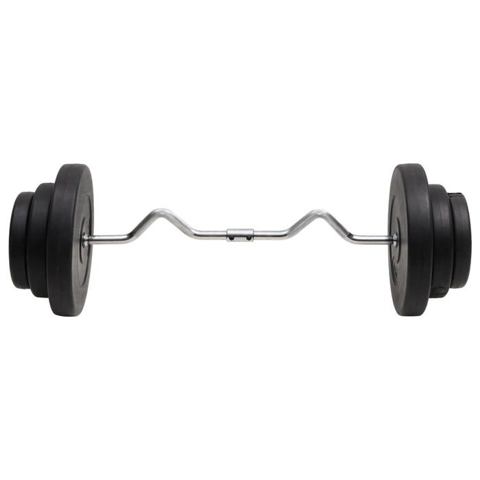 Set halteră ondulată cu greutăți, 60 kg WALTI