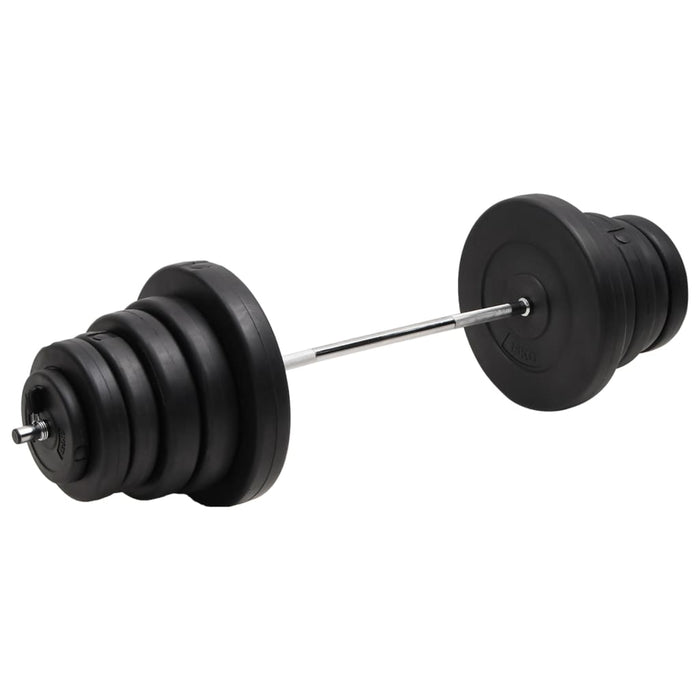 Set halteră ondulată cu greutăți, 90 kg WALTI