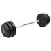 Set halteră ondulată cu greutăți, 90 kg - WALTI WALTI
