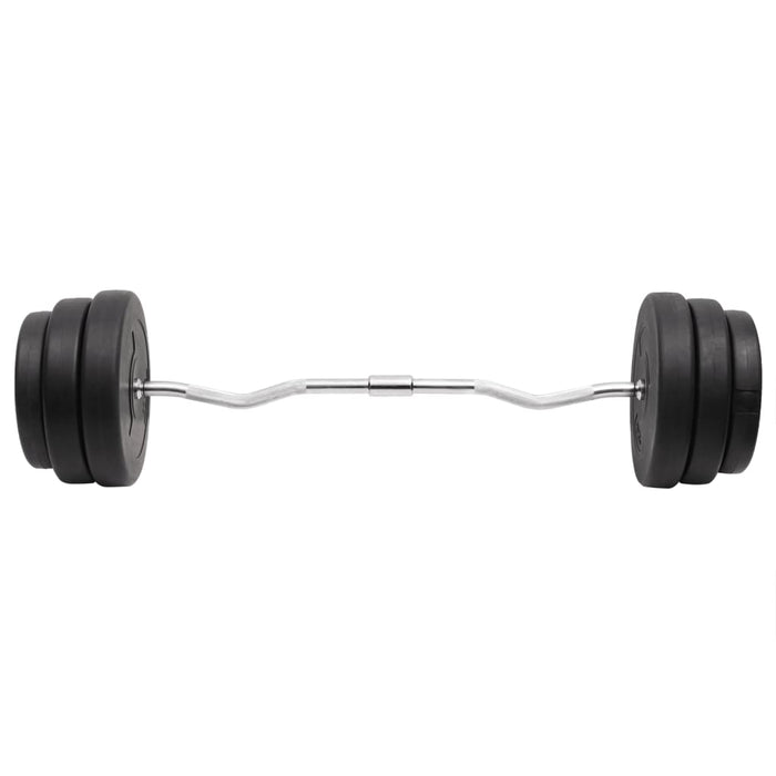 Set halteră ondulată cu greutăți, 90 kg - WALTI WALTI