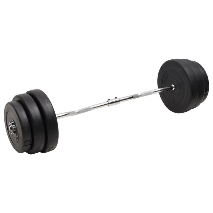 Set halteră ondulată cu greutăți, 90 kg WALTI