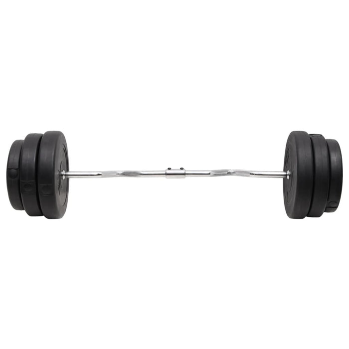 Set halteră ondulată cu greutăți, 90 kg WALTI