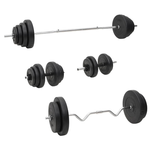 Set de halteră și gantere cu plăci de greutate, 120 kg - WALTI WALTI