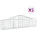 Coșuri gabion arcuite 5 buc, 200x30x40/60 cm, fier galvanizat - WALTI WALTI