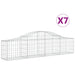 Coșuri gabion arcuite 7 buc, 200x30x40/60 cm, fier galvanizat - WALTI WALTI