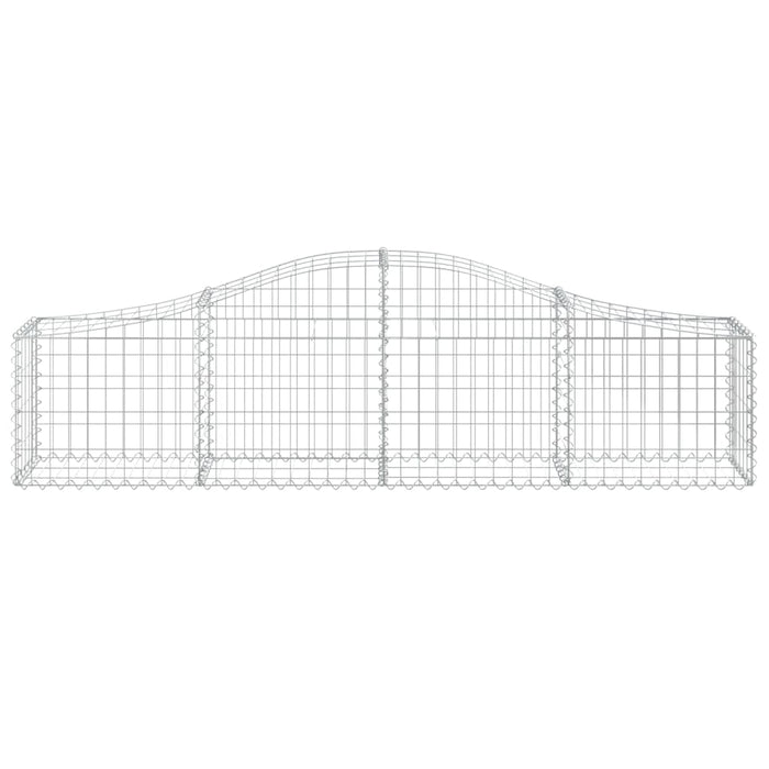 Coșuri gabion arcuite 7 buc, 200x30x40/60 cm, fier galvanizat - WALTI WALTI