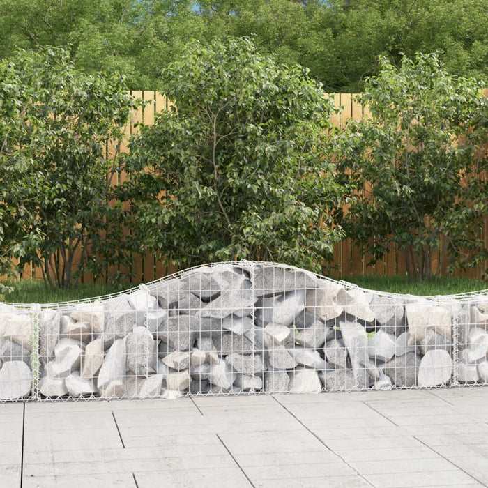 Coșuri gabion arcuite 7 buc, 200x30x40/60 cm, fier galvanizat - WALTI WALTI