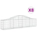Coșuri gabion arcuite 8 buc, 200x30x40/60 cm, fier galvanizat - WALTI WALTI