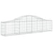 Coșuri gabion arcuite 9 buc, 200x30x40/60 cm, fier galvanizat - WALTI WALTI
