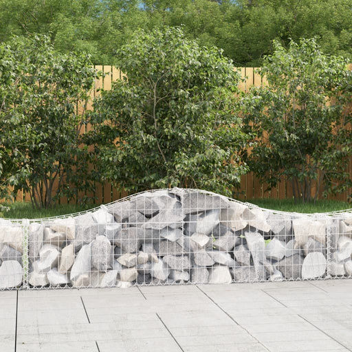 Coșuri gabion arcuite 9 buc, 200x30x40/60 cm, fier galvanizat - WALTI WALTI