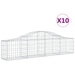 Coșuri gabion arcuite 10 buc, 200x30x40/60 cm, fier galvanizat - WALTI WALTI