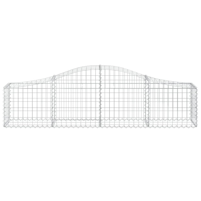 Coșuri gabion arcuite 10 buc, 200x30x40/60 cm, fier galvanizat - WALTI WALTI