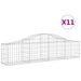Coșuri gabion arcuite 11 buc, 200x30x40/60 cm, fier galvanizat - WALTI WALTI