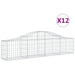 Coșuri gabion arcuite 12 buc, 200x30x40/60 cm, fier galvanizat - WALTI WALTI