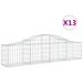 Coșuri gabion arcuite 13 buc, 200x30x40/60 cm, fier galvanizat - WALTI WALTI