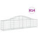 Coșuri gabion arcuite 14 buc, 200x30x40/60 cm, fier galvanizat - WALTI WALTI