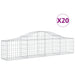 Coșuri gabion arcuite 20 buc, 200x30x40/60 cm, fier galvanizat - WALTI WALTI