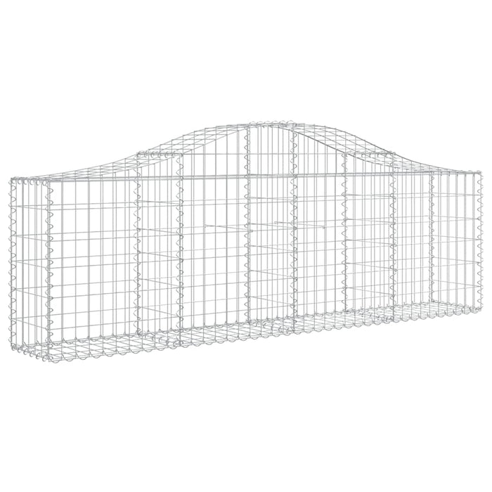 Coșuri gabion arcuite 2 buc, 200x30x60/80 cm, fier galvanizat - WALTI WALTI