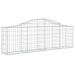 Coșuri gabion arcuite 2 buc, 200x30x60/80 cm, fier galvanizat - WALTI WALTI