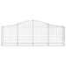 Coșuri gabion arcuite 2 buc, 200x30x60/80 cm, fier galvanizat - WALTI WALTI