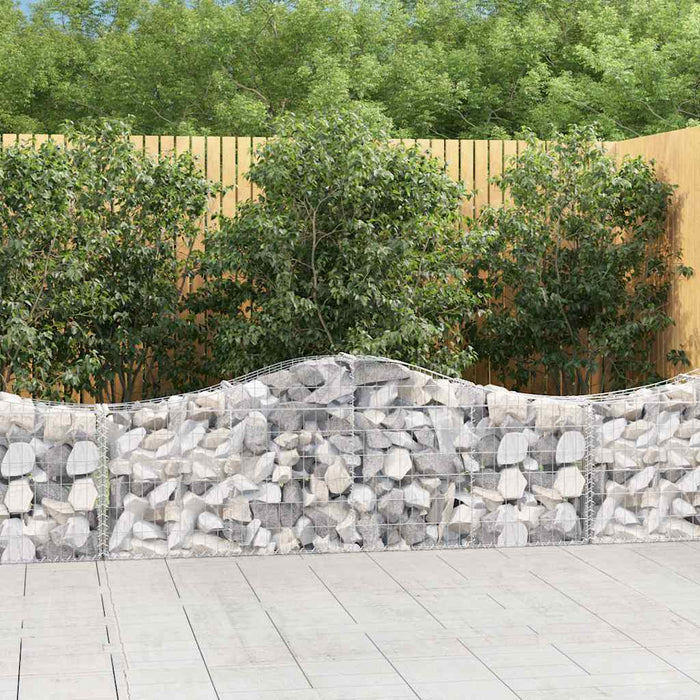 Coșuri gabion arcuite 2 buc, 200x30x60/80 cm, fier galvanizat - WALTI WALTI