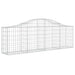 Coșuri gabion arcuite 3 buc, 200x30x60/80 cm, fier galvanizat - WALTI WALTI