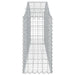 Coșuri gabion arcuite 3 buc, 200x30x60/80 cm, fier galvanizat - WALTI WALTI