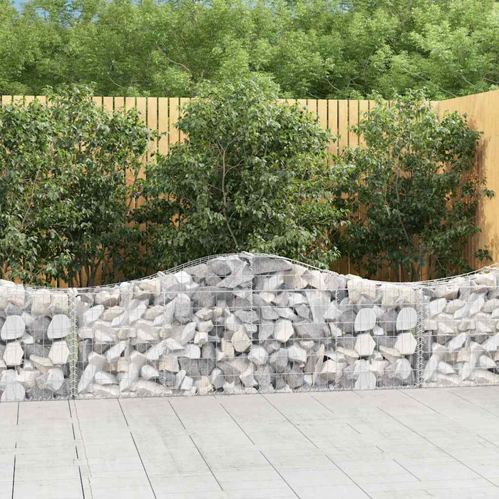 Coșuri gabion arcuite 3 buc, 200x30x60/80 cm, fier galvanizat - WALTI WALTI