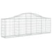 Coșuri gabion arcuite 4 buc, 200x30x60/80 cm, fier galvanizat - WALTI WALTI