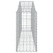 Coșuri gabion arcuite 4 buc, 200x30x60/80 cm, fier galvanizat - WALTI WALTI