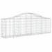 Coșuri gabion arcuite 6 buc, 200x30x60/80 cm, fier galvanizat - WALTI WALTI