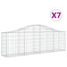 Coșuri gabion arcuite 7 buc, 200x30x60/80 cm, fier galvanizat - WALTI WALTI
