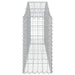 Coșuri gabion arcuite 8 buc, 200x30x60/80 cm, fier galvanizat - WALTI WALTI