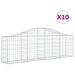 Coșuri gabion arcuite 10 buc, 200x30x60/80 cm, fier galvanizat - WALTI WALTI