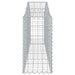 Coșuri gabion arcuite 10 buc, 200x30x60/80 cm, fier galvanizat - WALTI WALTI