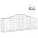 Coșuri gabion arcuite 11 buc, 200x30x60/80 cm, fier galvanizat - WALTI WALTI
