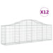 Coșuri gabion arcuite 12 buc, 200x30x60/80 cm, fier galvanizat - WALTI WALTI