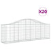 Coșuri gabion arcuite 20 buc, 200x30x60/80 cm, fier galvanizat - WALTI WALTI