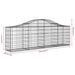 Coșuri gabion arcuite 20 buc, 200x30x60/80 cm, fier galvanizat - WALTI WALTI