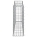 Coșuri gabion arcuite 2 buc, 200x30x80/100cm, fier galvanizat - WALTI WALTI
