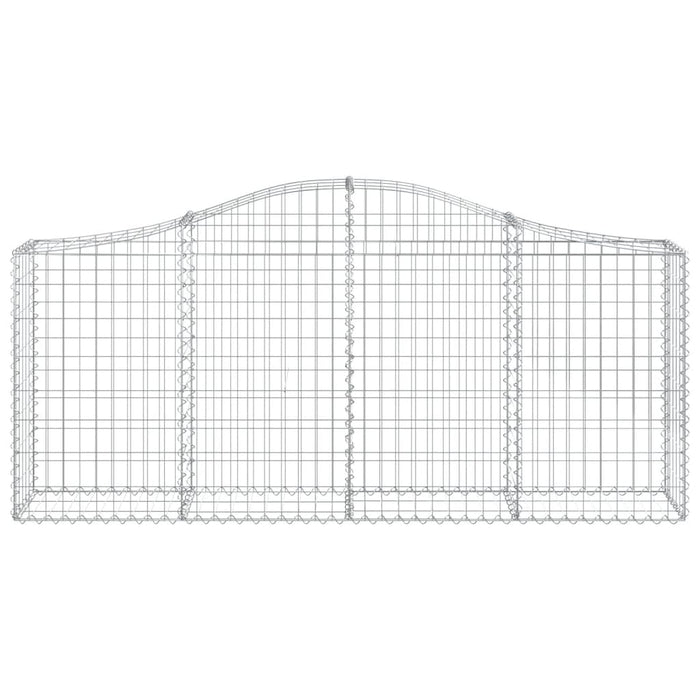 Coșuri gabion arcuite 3 buc, 200x30x80/100cm, fier galvanizat - WALTI WALTI