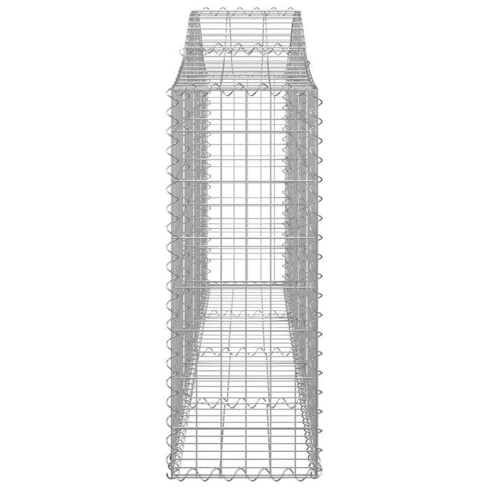 Coșuri gabion arcuite 3 buc, 200x30x80/100cm, fier galvanizat - WALTI WALTI