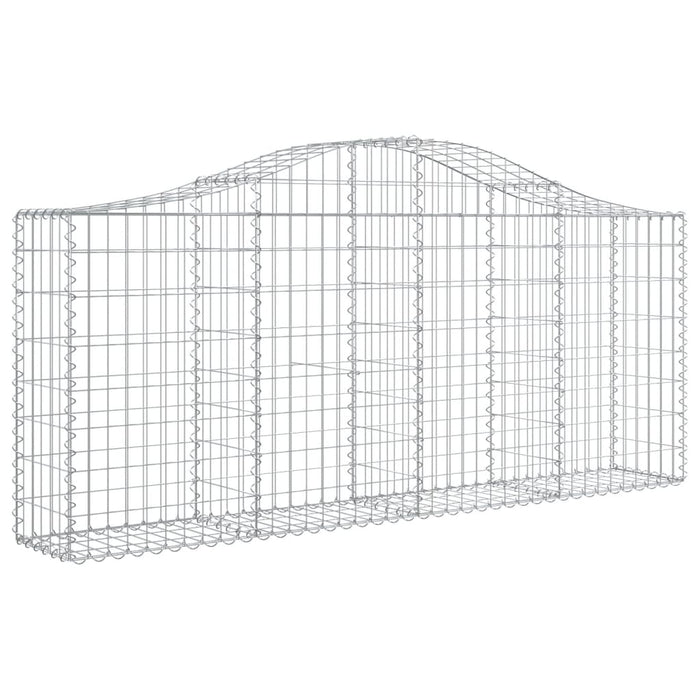 Coșuri gabion arcuite 6 buc, 200x30x80/100cm, fier galvanizat - WALTI WALTI