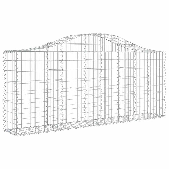 Coșuri gabion arcuite 8 buc, 200x30x80/100cm, fier galvanizat - WALTI WALTI