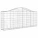 Coșuri gabion arcuite 8 buc, 200x30x80/100cm, fier galvanizat - WALTI WALTI